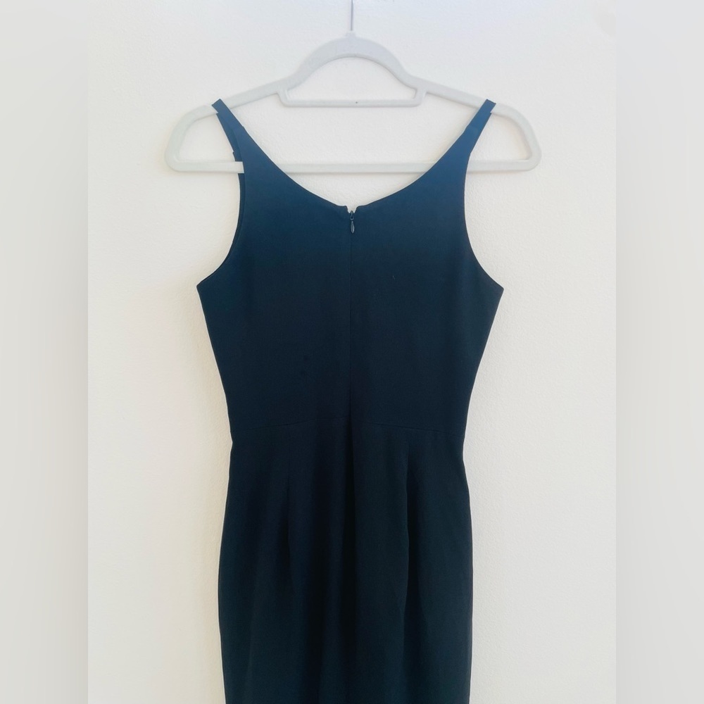 Dress the population Black Iris Slit Crepe Gown Small - Picture 15 of 15